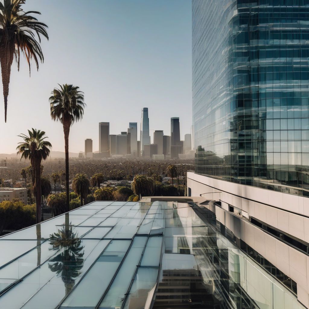 Tech Companies in Los Angeles Skyline