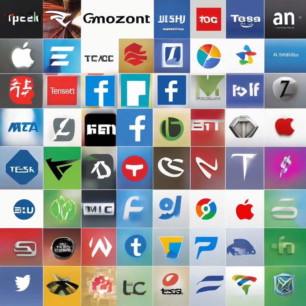 Top Tech Companies Logo Collage